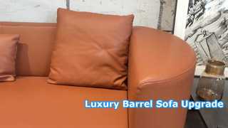 Nordistar Barrel Sofa For Luxury Office and Home Seating