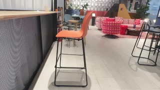 Modern Stackable Bar Stool for Cafes and Commercial Spaces