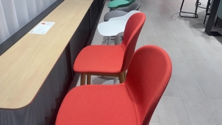 Modern Commercial Bar Stool with Ash Wood Legs